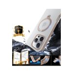 Torras Apple iPhone 16 Pro O Stand Spin Serisi Magsafe Kılıf - Çöl Titanyum - Görsel 5