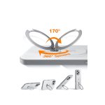 Torras Apple iPhone 16 Pro O Stand Spin Serisi Magsafe Kılıf - Titan Gri - Görsel 5