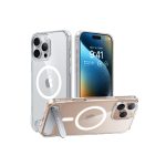 Torras Apple iPhone 16 Pro P Stand Serisi Magsafe Kılıf - Şeffaf - Görsel 2