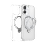 Torras Apple iPhone 17 O Stand Spin Serisi Magsafe Kılıf - Şeffaf