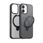Torras Apple iPhone 17 O Stand Spin Serisi Magsafe Kılıf - Siyah