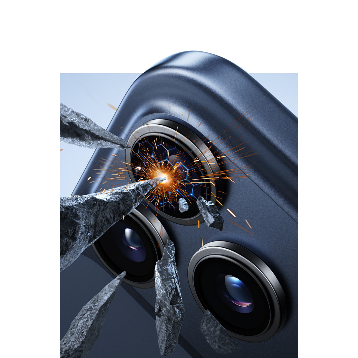 Torras Apple iPhone 17 Pro Lensguard AR Anti Glare Kamera Lens Koruyucu – Siyah görseli 2