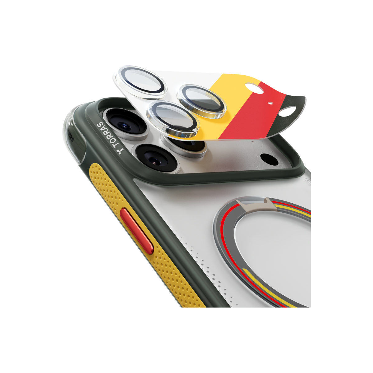 Torras Apple iPhone 17 Pro Max Camera Go World Cup Serisi Kamera Lens Koruyucu – Iron görseli 2