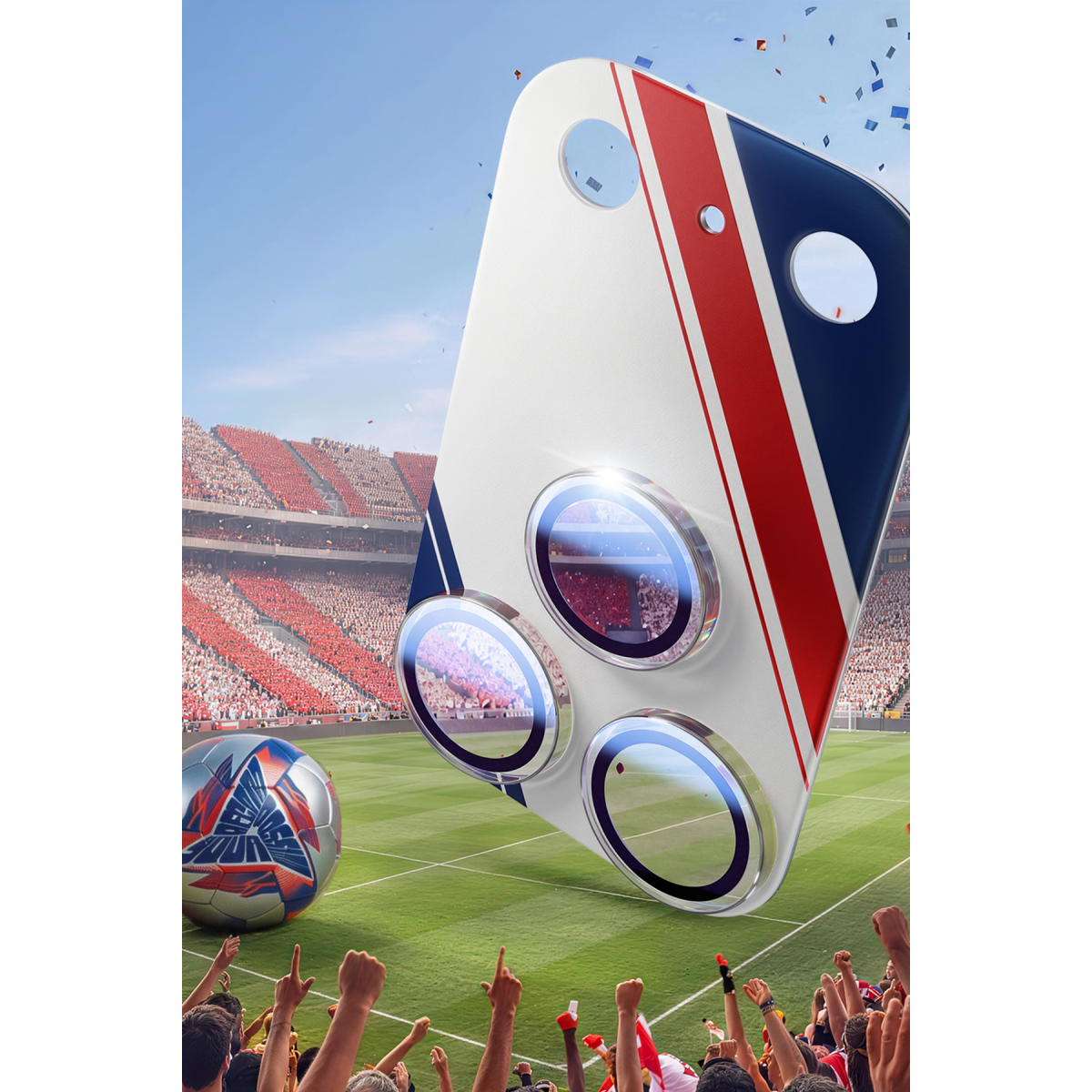 Torras Apple iPhone 17 Pro Max Camera Go World Cup Serisi Kamera Lens Koruyucu – Lion görseli 6