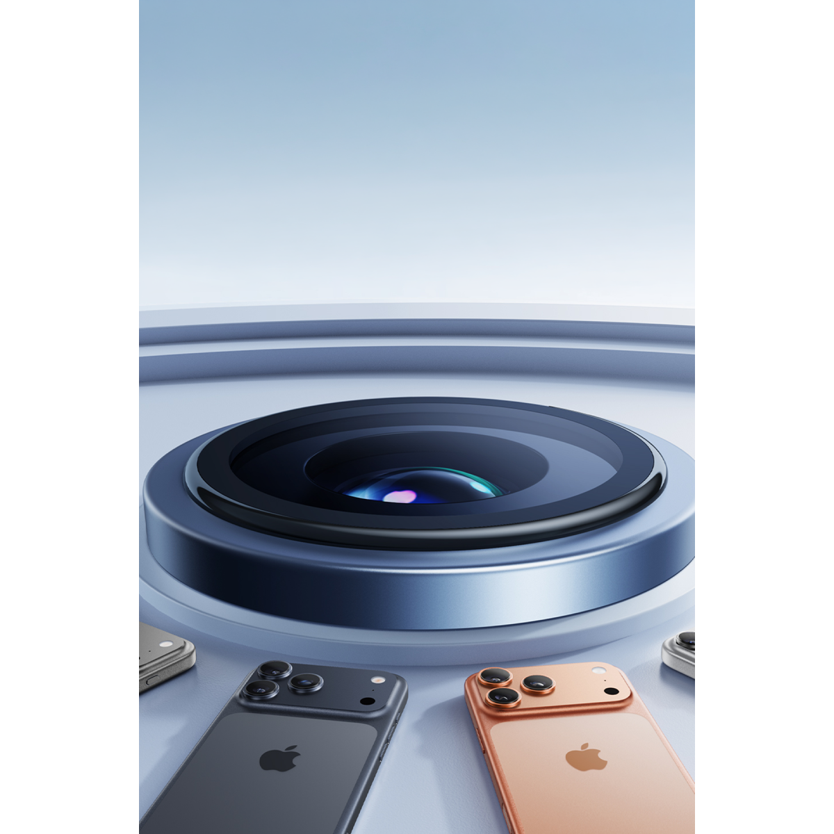 Torras Apple iPhone 17 Pro Max Lensguard AR Anti Glare Kamera Lens Koruyucu – Lacivert görseli 2