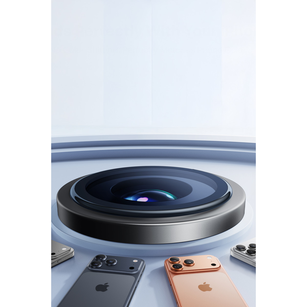 Torras Apple iPhone 17 Pro Max Lensguard AR Anti Glare Kamera Lens Koruyucu – Siyah görseli 3