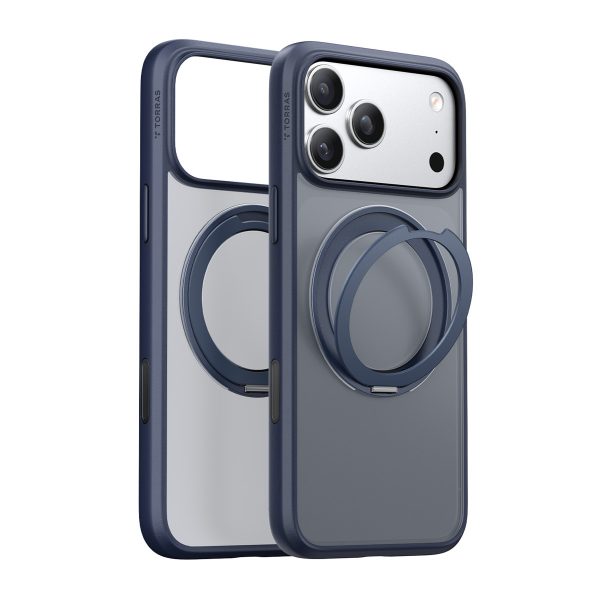 Torras Apple iPhone 17 Pro Max O Stand Pro Serisi Magsafe Kılıf - Lacivert