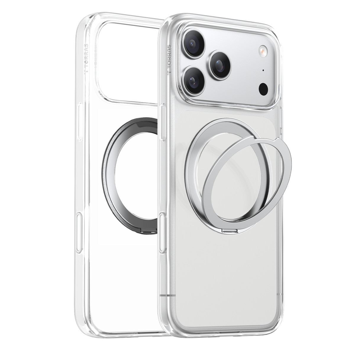 Torras Apple iPhone 17 Pro Max O Stand Pro Serisi Magsafe Kılıf – Şeffaf görseli 1