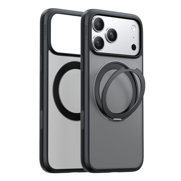 Torras Apple iPhone 17 Pro Max O Stand Pro Serisi Magsafe Kılıf - Siyah