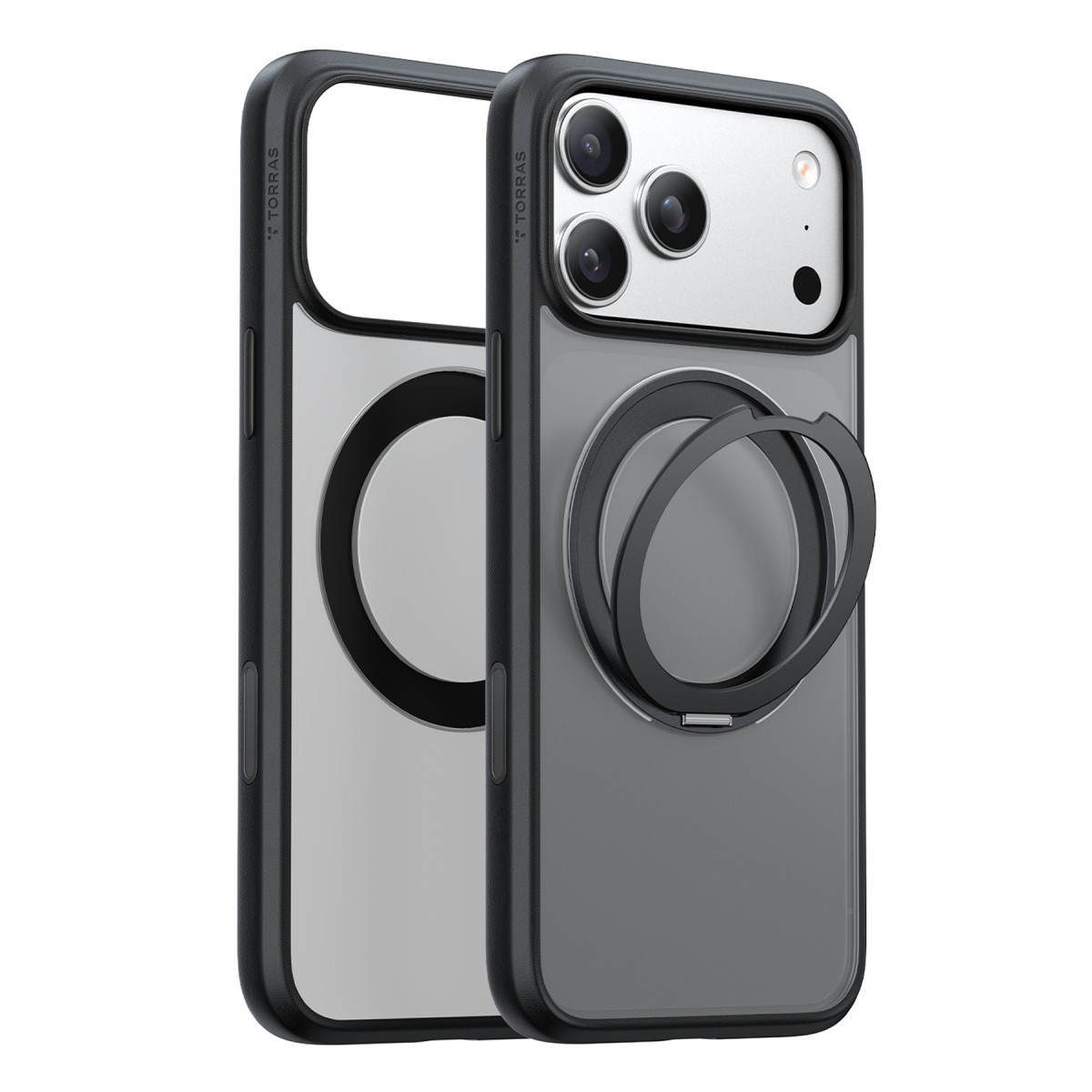 Torras Apple iPhone 17 Pro Max O Stand Pro Serisi Magsafe Kılıf – Siyah görseli 1