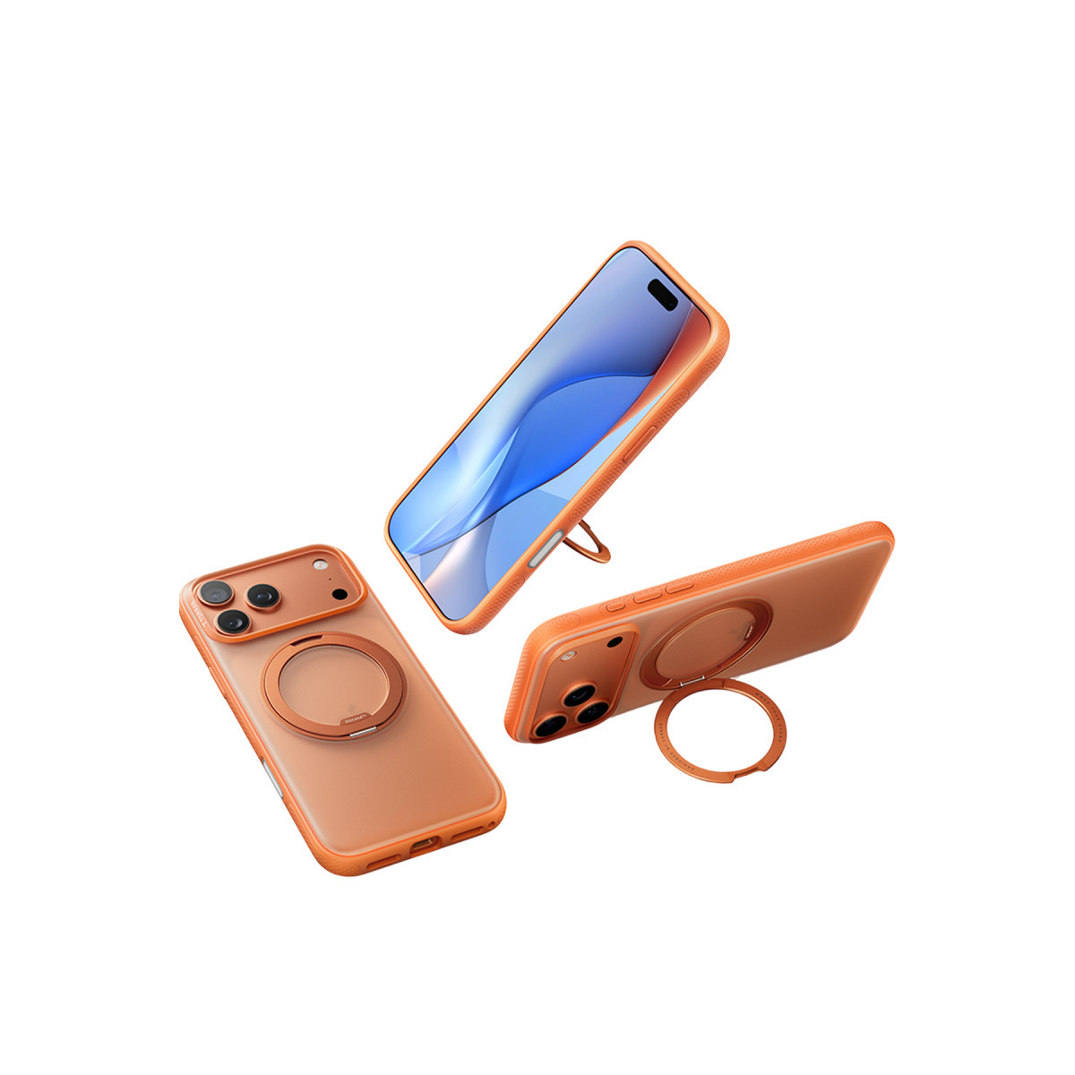 Torras Apple iPhone 17 Pro Max O Stand R Fitness Serisi Magsafe Kılıf – Turuncu görseli 4