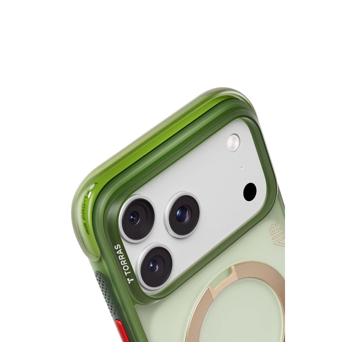 Torras Apple iPhone 17 Pro Max O Stand Spin Air Serisi Magsafe Kılıf – Yeşil görseli 2