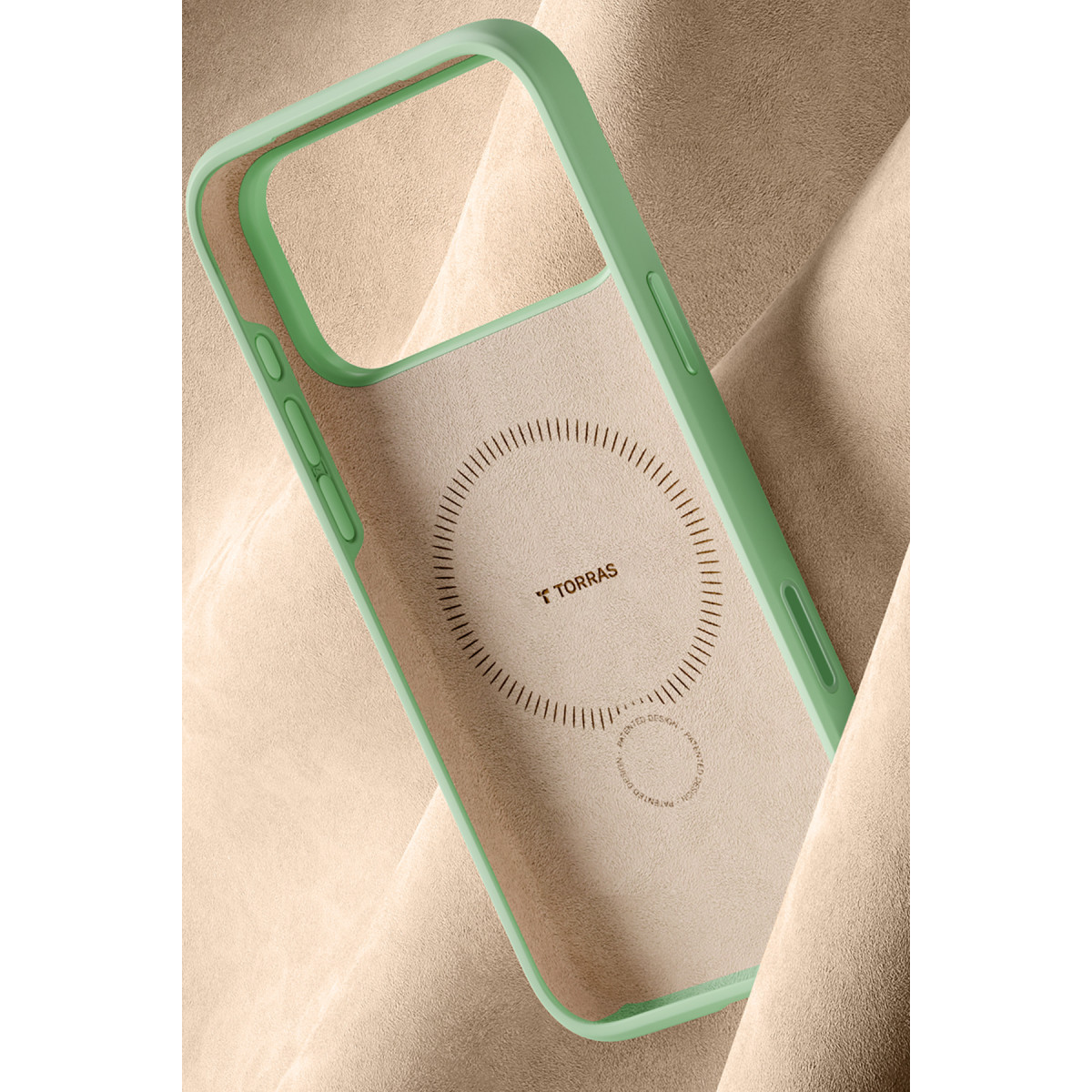 Torras Apple iPhone 17 Pro Max O Stand Spin Silicone Serisi Magsafe Kılıf – Yeşil görseli 6
