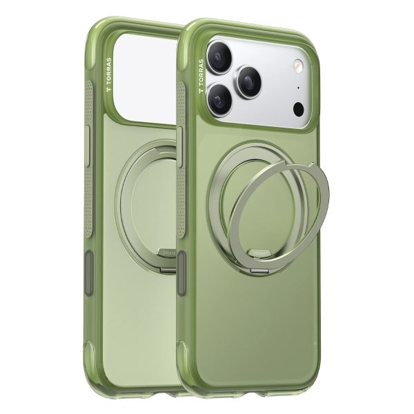 Torras Apple iPhone 17 Pro Max Ostand R Air Magsafe Kapak- Yeşil