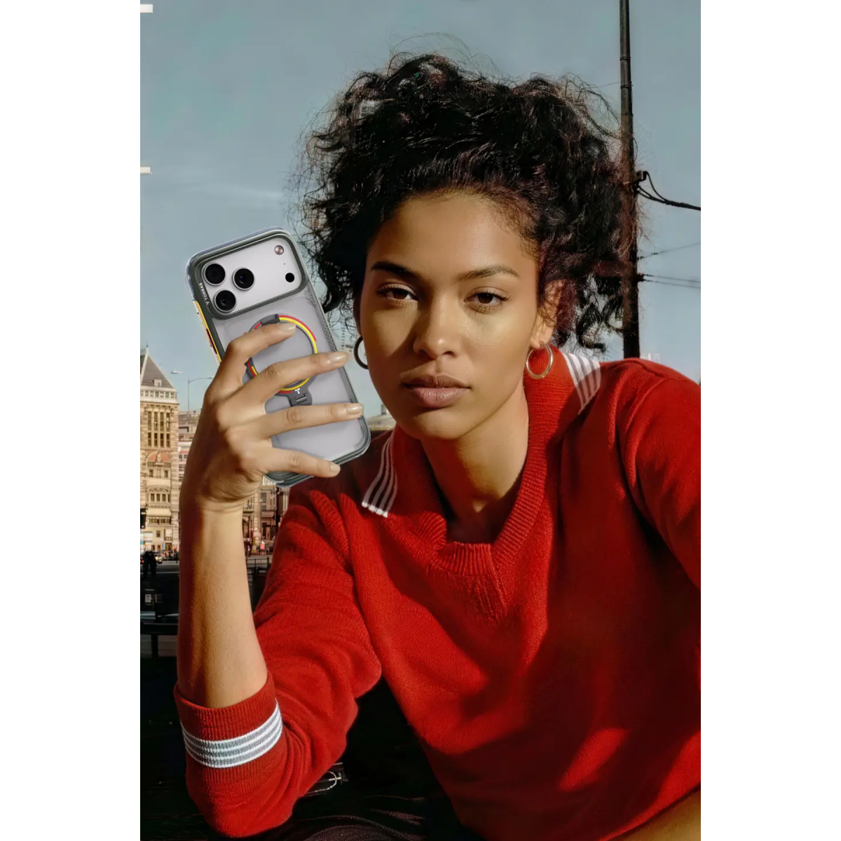Torras Apple iPhone 17 Pro Max OStand Q3 Air World Cup Serisi Magsafe Kılıf – Iron görseli 5
