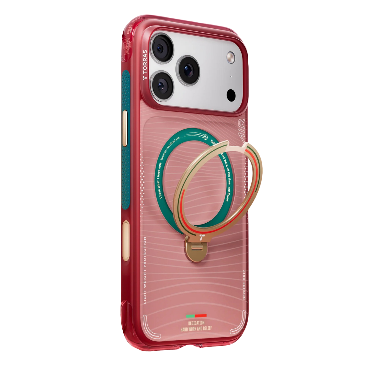 Torras Apple iPhone 17 Pro Max OStand Q3 Air World Cup Serisi Magsafe Kılıf – Wave of Passion görseli 4