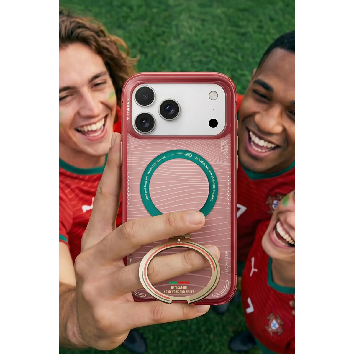 Torras Apple iPhone 17 Pro Max OStand Q3 Air World Cup Serisi Magsafe Kılıf – Wave of Passion görseli 5