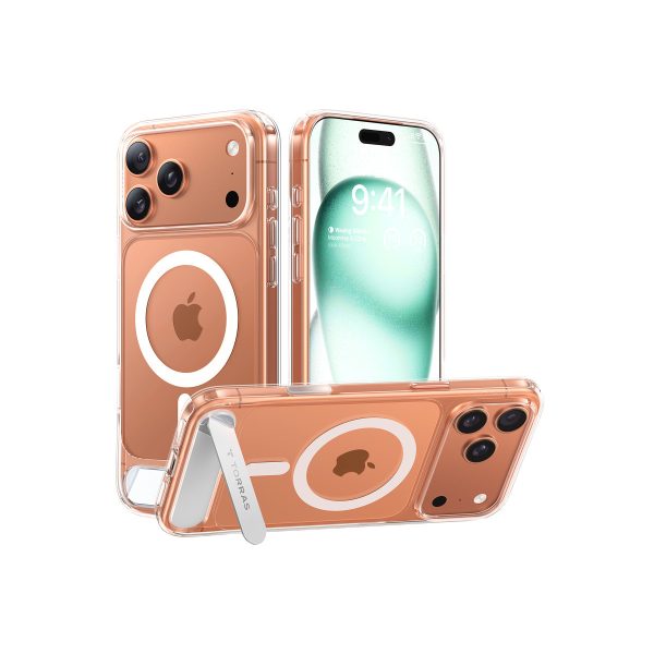 Torras Apple iPhone 17 Pro Max P Stand Serisi Magsafe Kılıf - Şeffaf