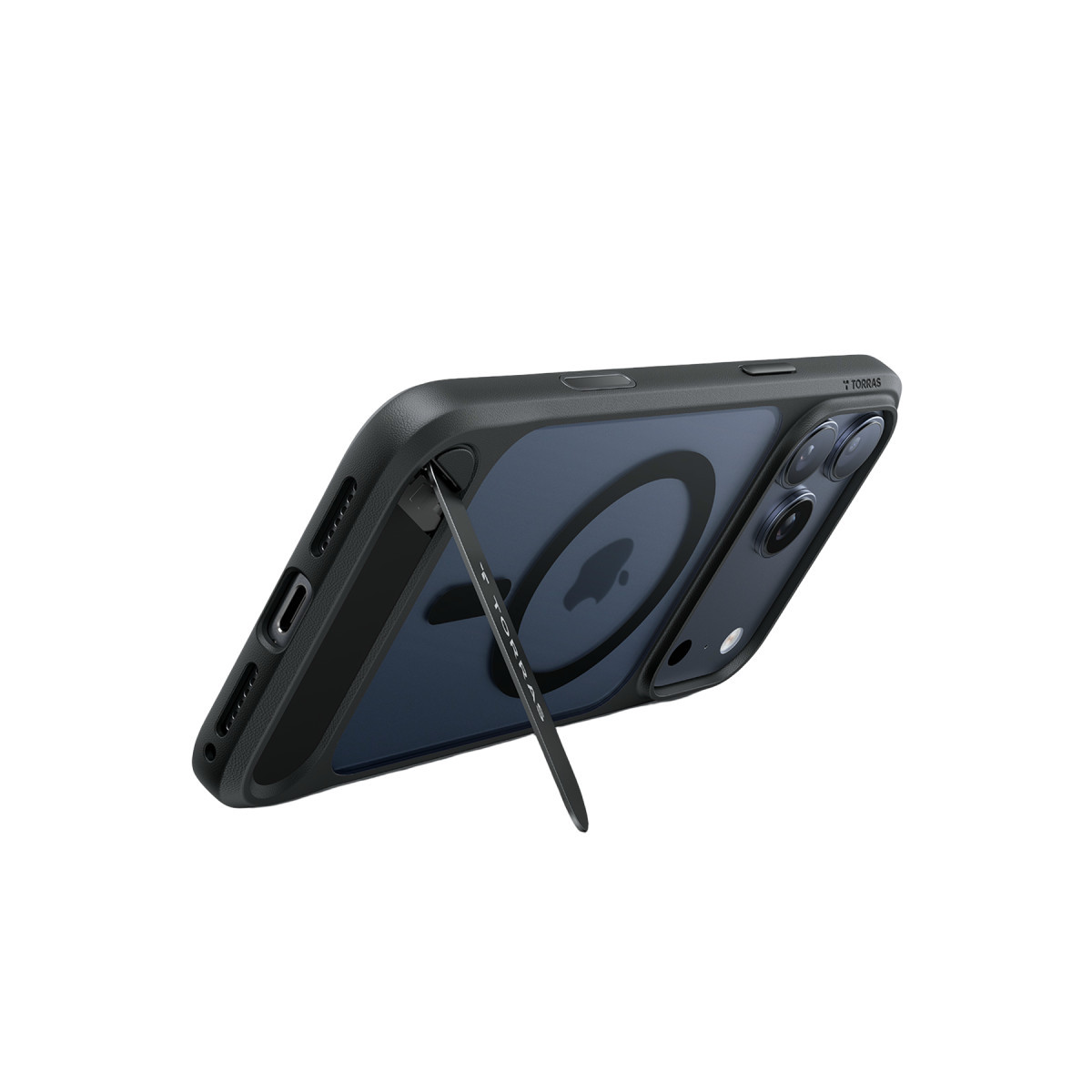 Torras Apple iPhone 17 Pro Max P Stand Serisi Magsafe Kılıf – Siyah görseli 3