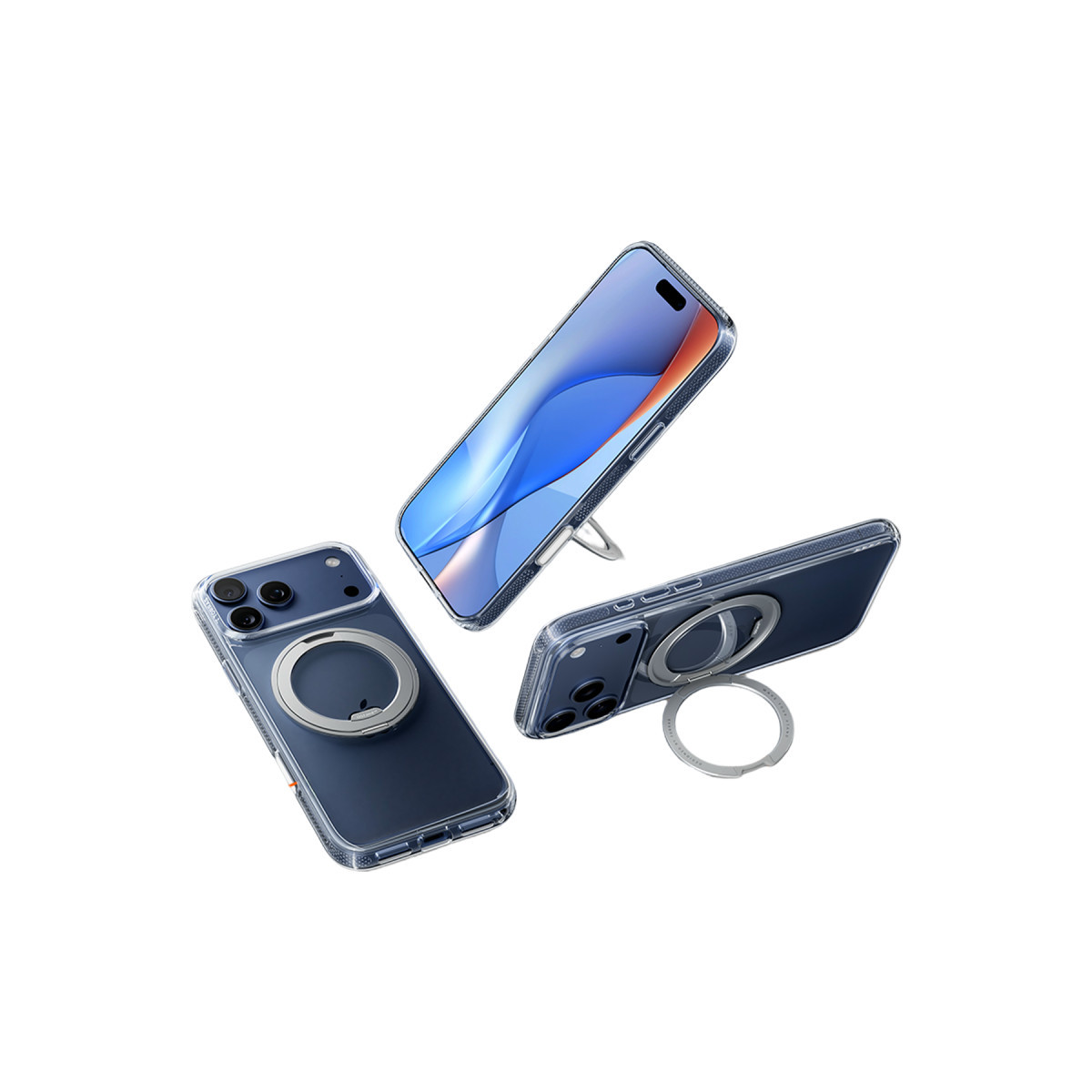 Torras Apple iPhone 17 Pro O Stand R Fitness Serisi Magsafe Kılıf – Şeffaf görseli 4