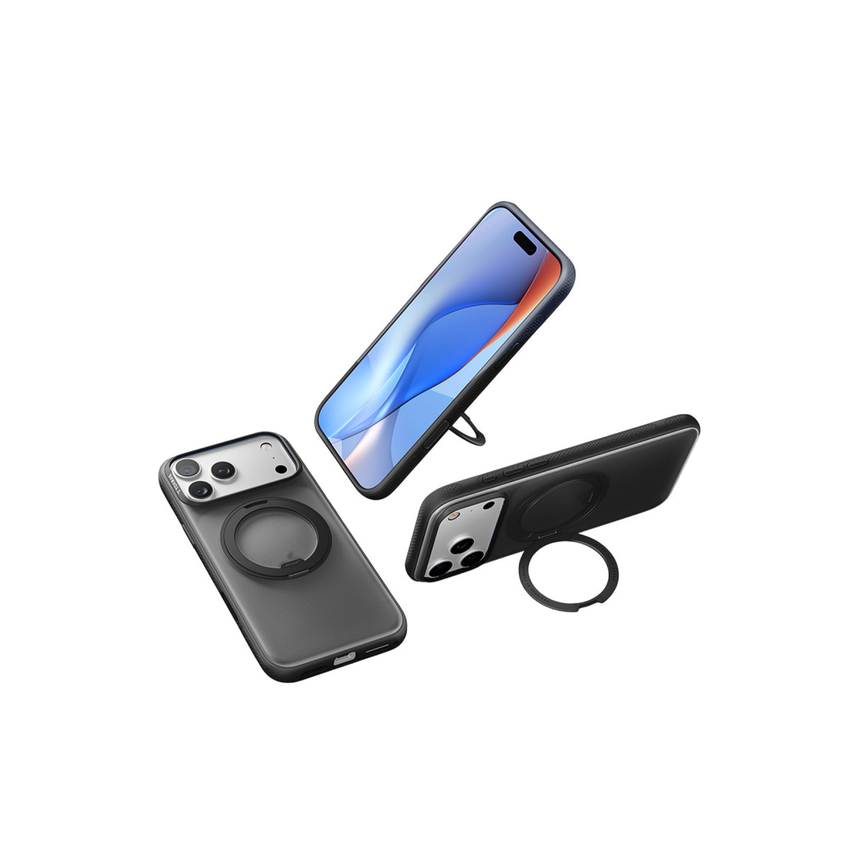 Torras Apple iPhone 17 Pro O Stand R Fitness Serisi Magsafe Kılıf – Siyah görseli 5