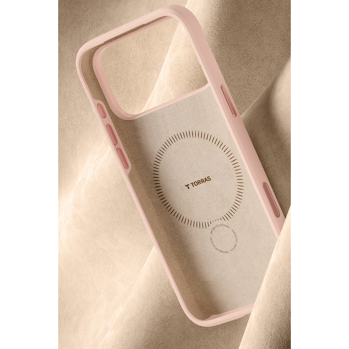 Torras Apple iPhone 17 Pro O Stand Spin Silicone Serisi Magsafe Kılıf – Pembe görseli 5