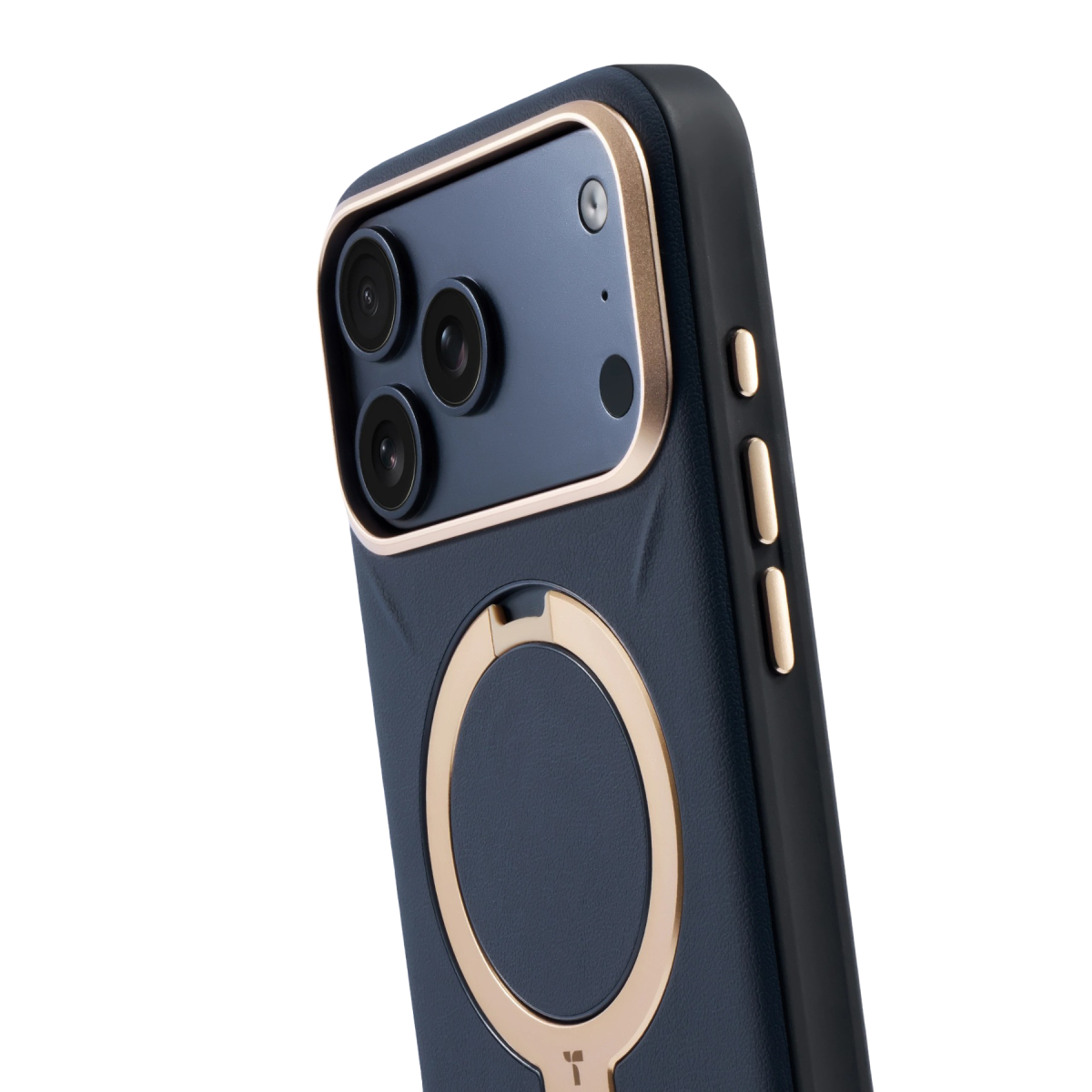 Torras Apple iPhone 17 Pro O Stand Spin VegSkin Serisi Magsafe Kılıf – Lacivert görseli 4