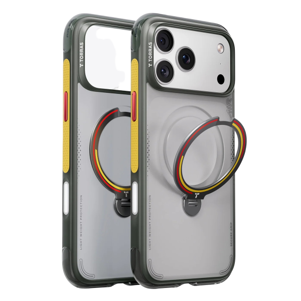 Torras Apple iPhone 17 Pro OStand Q3 Air World Cup Serisi Magsafe Kılıf - Iron
