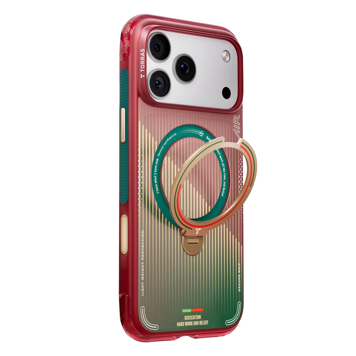 Torras Apple iPhone 17 Pro OStand Q3 Air World Cup Serisi Magsafe Kılıf – Glory Slash görseli 4