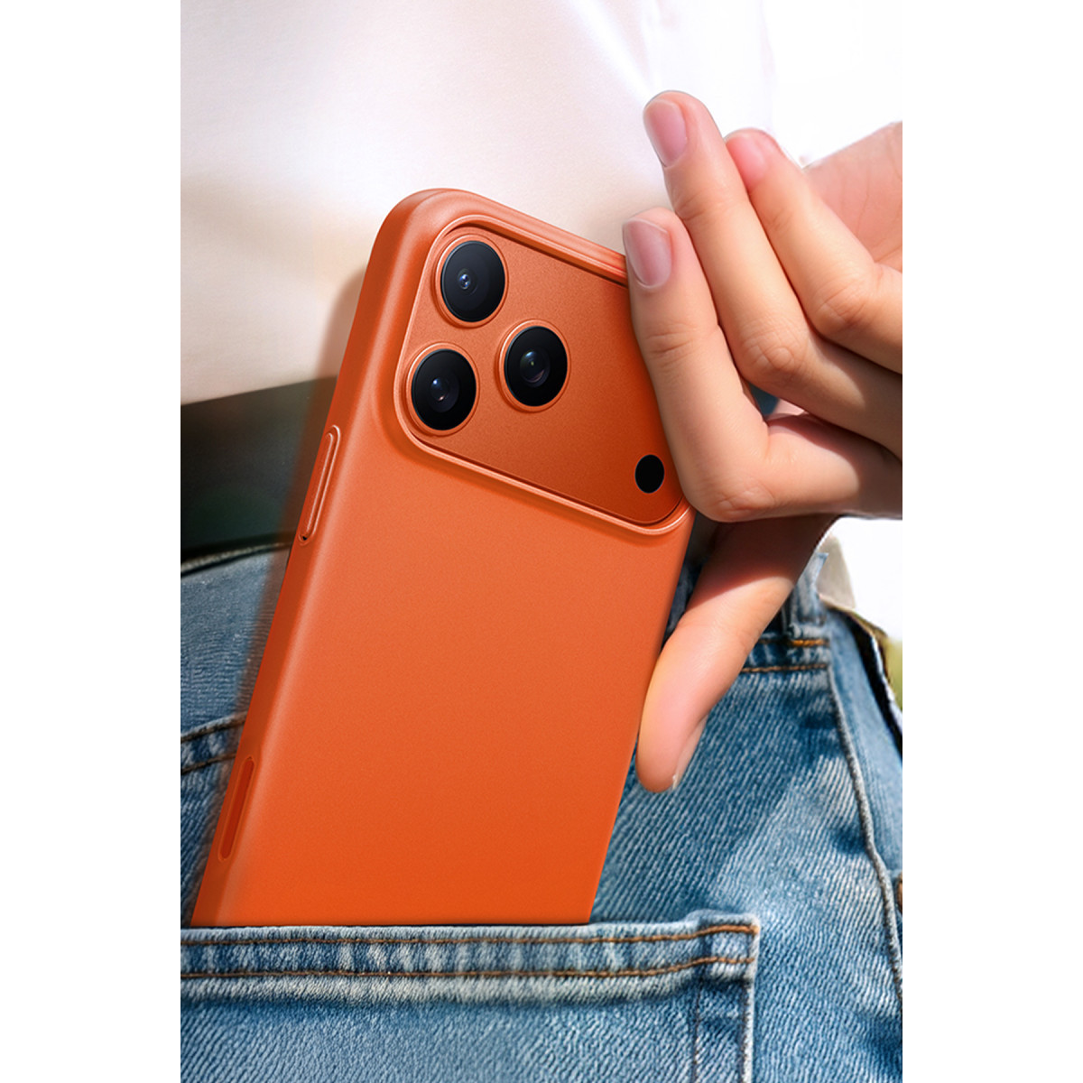 Torras Apple iPhone 17 Pro SlimFit Magsafe Kılıf – Turuncu görseli 3