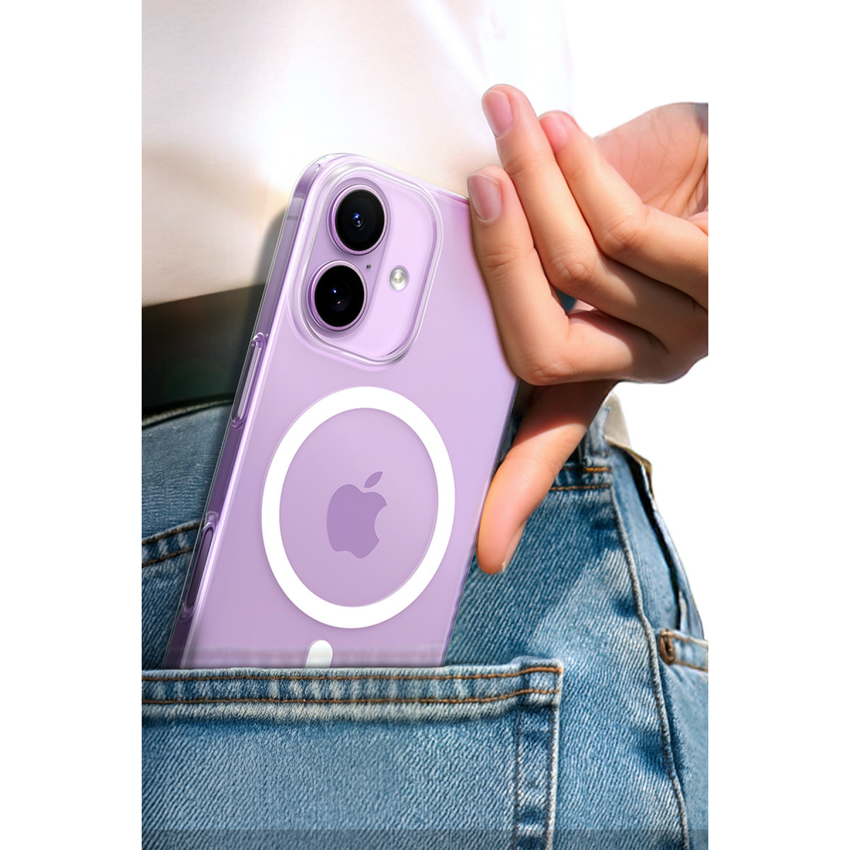 Torras Apple iPhone 17 SlimFit Magsafe Kılıf – Şeffaf görseli 3