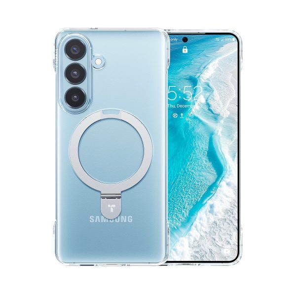 Torras Samsung Galaxy S26 Plus Ostand Slim Serisi Magsafe Kapak - Şeffaf