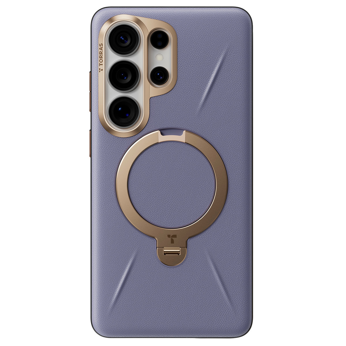 Torras Samsung Galaxy S26 Ultra O Stand Spin VegSkin Serisi Magsafe Kılıf – Derin Mor görseli 2