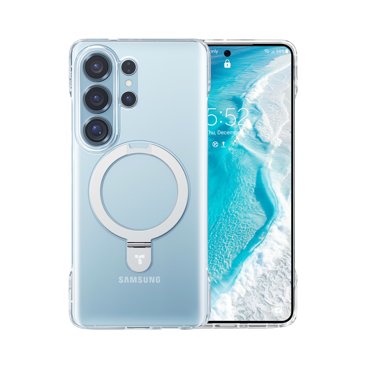 Torras Samsung Galaxy S26 Ultra Ostand Slim Serisi Magsafe Kapak – Şeffaf görseli 1