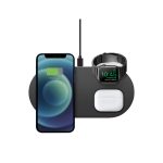 Uniq Aereo 3in1 Magsafe 15W Hızlı Kablosuz Şarj - Koyu Gri - Görsel 2