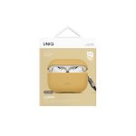 Uniq Apple Airpods Pro 2 (2.nesil) Lyden DS Deri Kılıf - Sarı - Görsel 5