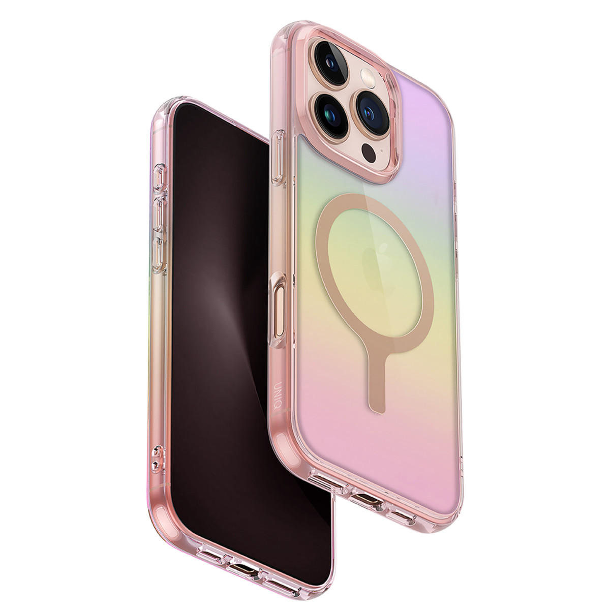 uniq-apple-iphone-16-pro-max-iridescia-magsafe-kapak-pembe-rainbow-web Uniq Apple iPhone 16 Pro Max Iridescia Magsafe Kapak - Pembe Rainbow - Görsel 1