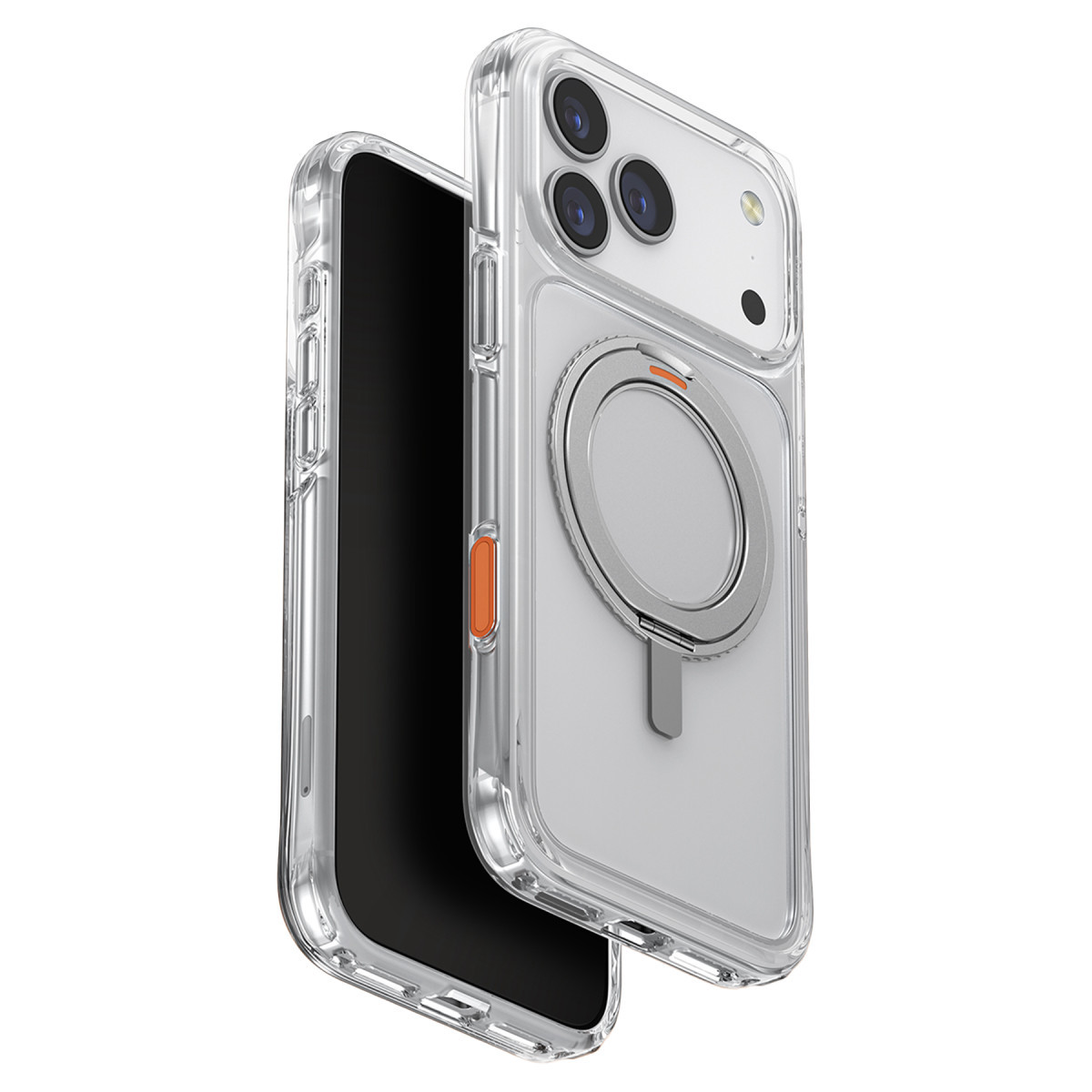 Uniq Apple iPhone 17 Pro Swivix Rotating Kickstand Kapak – Şeffaf görseli 1