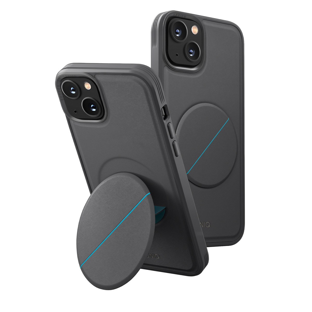 uniq-iphone-14-plus-novo-standli-kapak-gri-web Uniq Apple iPhone 14 Plus Novo Standlı Kapak - Gri - Görsel 1