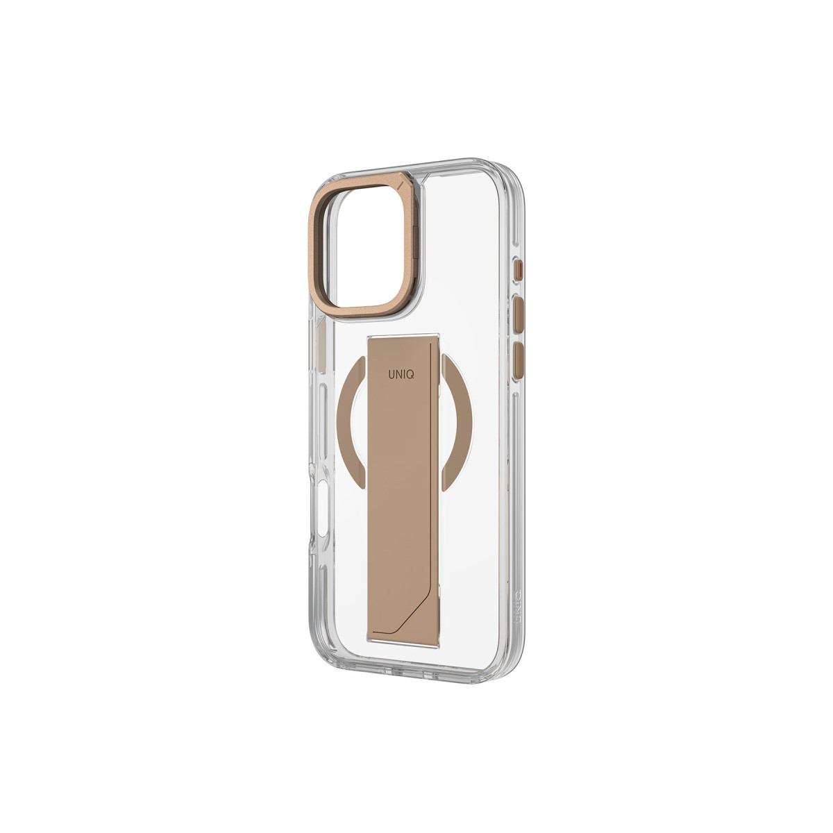 Uniq Apple iPhone 16 Pro Heldro Max Magsafe Standlı Kapak – Gold görseli 3