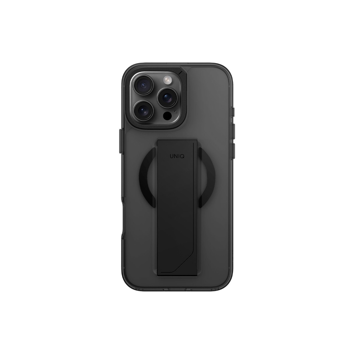 Uniq Apple iPhone 16 Pro Heldro Max Magsafe Standlı Kapak – Siyah görseli 2