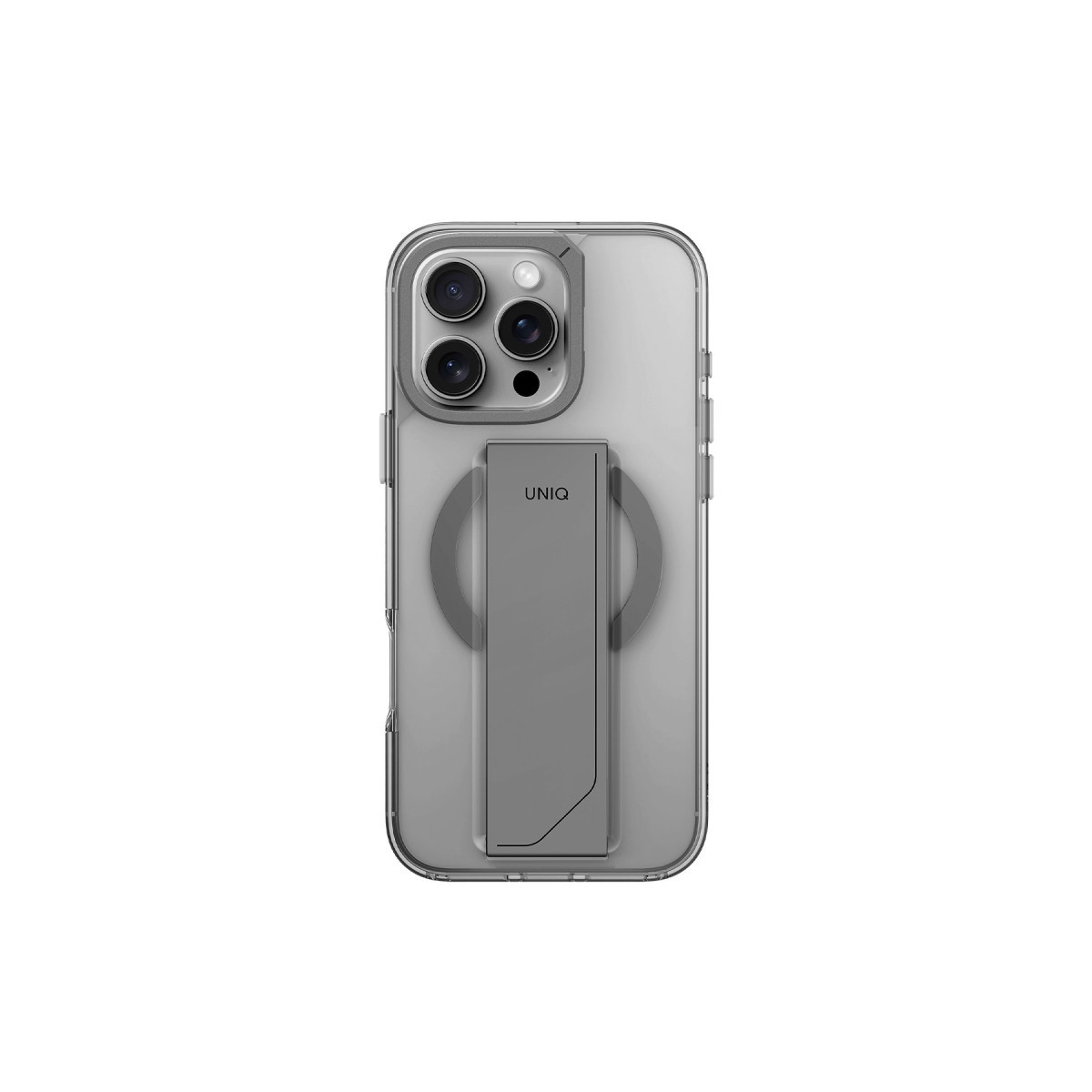 Uniq Apple iPhone 16 Pro Heldro Max Magsafe Standlı Kapak – Titan Gri görseli 2