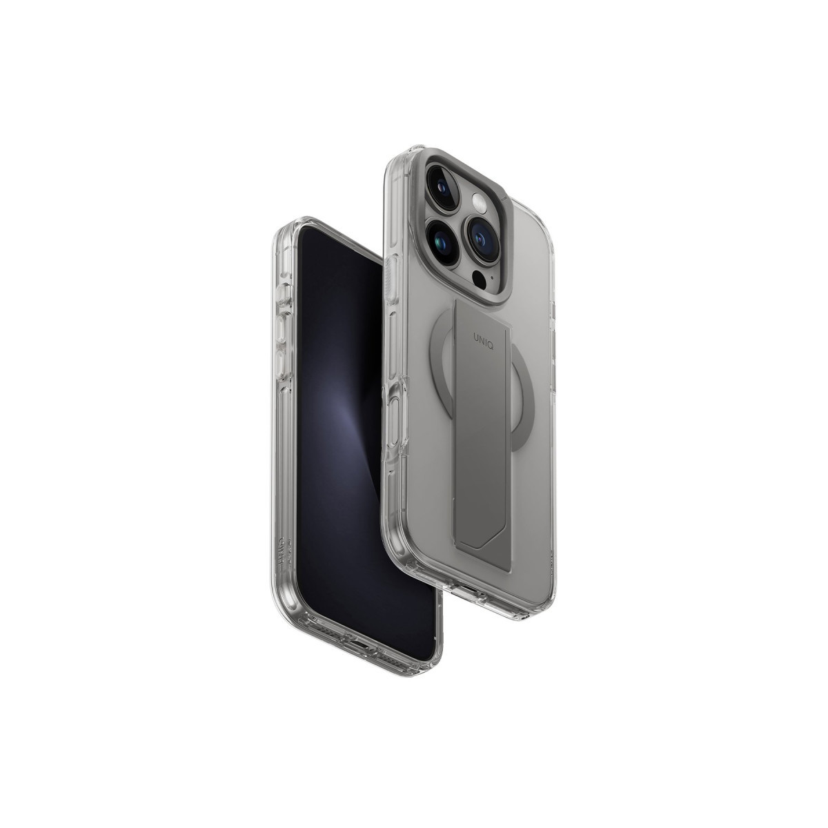 Uniq Apple iPhone 16 Pro Heldro Max Magsafe Standlı Kapak – Titan Gri görseli 1