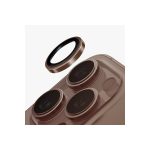 Uniq Apple iPhone 16 Pro Max Optix Çelik Çerçeveli Sapphire Kamera Lens Koruyucu - Gold
