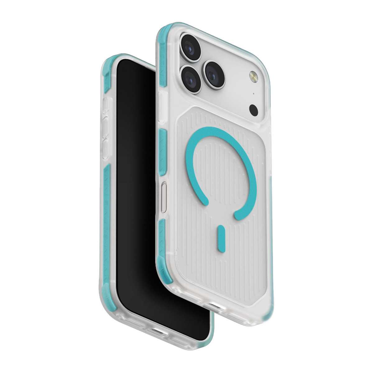 uniq-iphone-17-pro-combat-active-magsafe-kapak-seffaf-turkuaz-web Uniq Apple iPhone 17 Pro Combat Active Magsafe Kapak - Turkuaz - Görsel 1