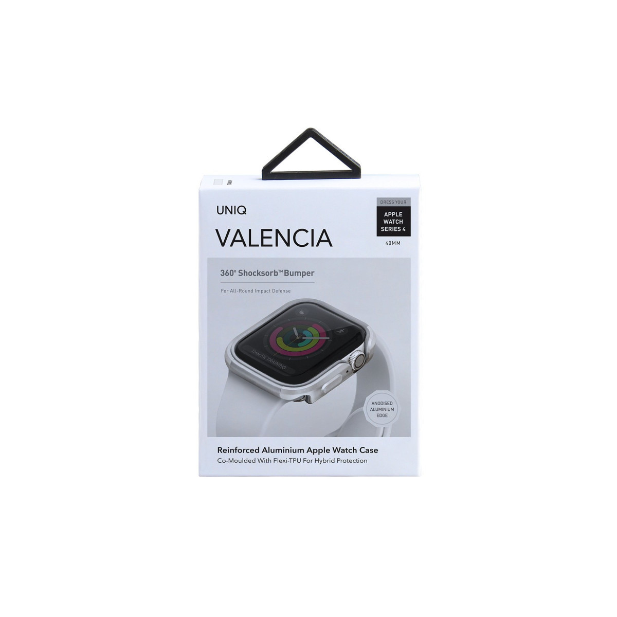 Uniq Apple Watch 46mm Valencia Saat Kasa Koruyucu – Gümüş görseli 4
