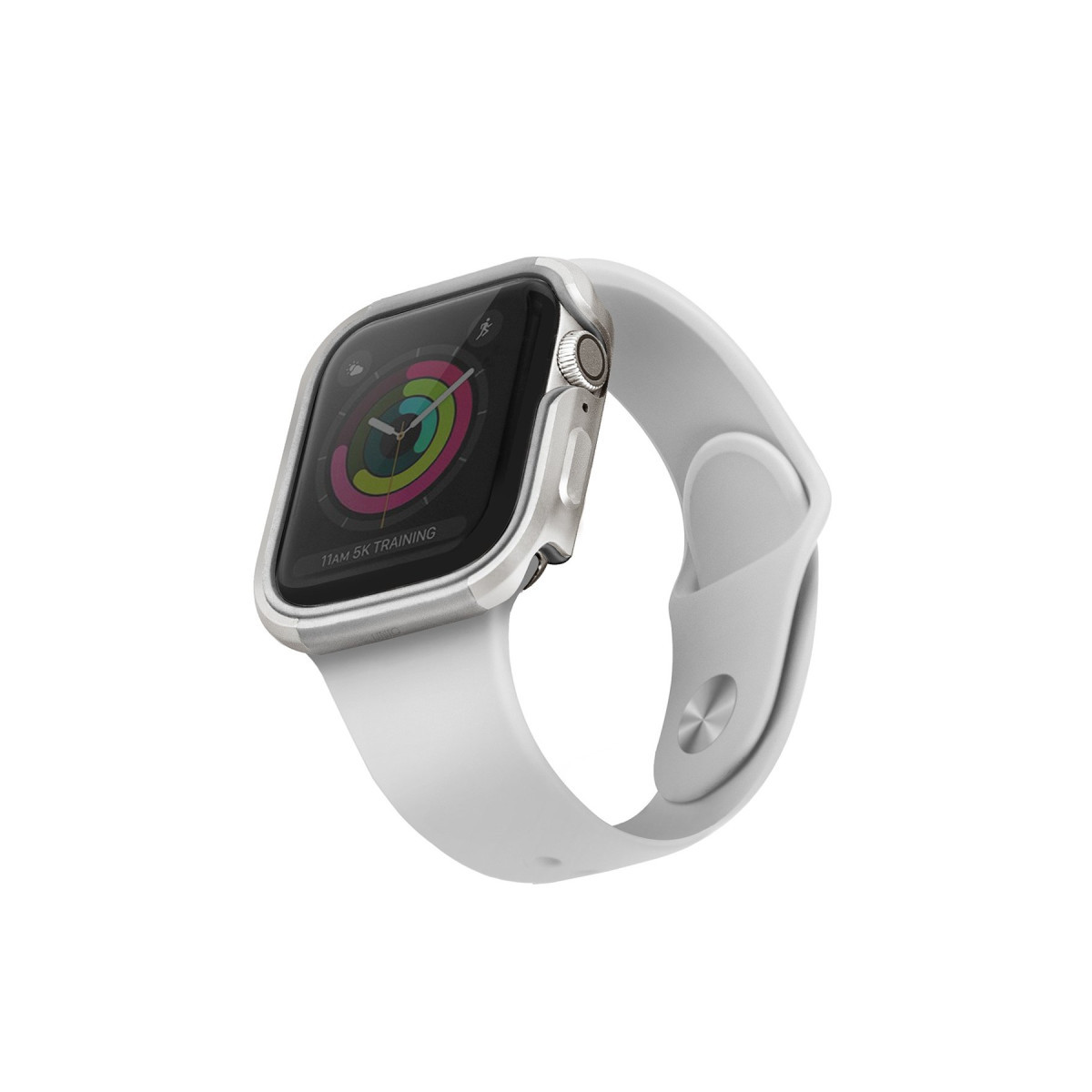 Uniq Apple Watch 46mm Valencia Saat Kasa Koruyucu – Gümüş görseli 1