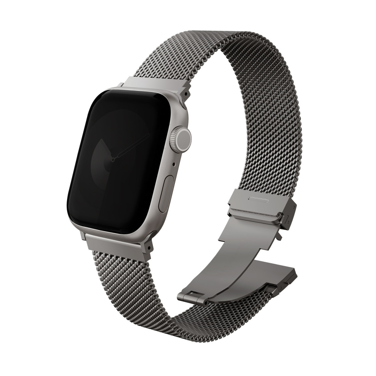 Uniq Apple Watch Ultra 49mm Dante Pro Çelik Örgü Kordon – Titan Gri görseli 1