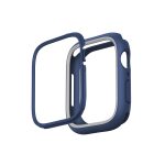 Uniq Apple Watch 45mm Moduo Camlı Kasa Ekran Koruyucu - Lacivert-Gri
