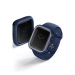 Uniq Apple Watch 45mm Moduo Camlı Kasa Ekran Koruyucu - Lacivert-Gri - Görsel 3
